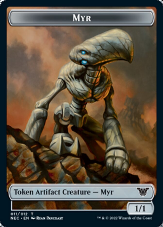 Myr // Spirit (002) Double-Sided Token [Kamigawa: Neon Dynasty Commander Tokens] Magic: The Gathering
