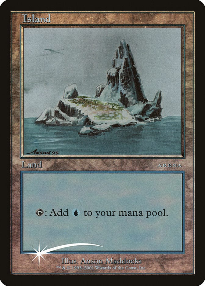 Island (3) [Arena League 2001] Magic: The Gathering