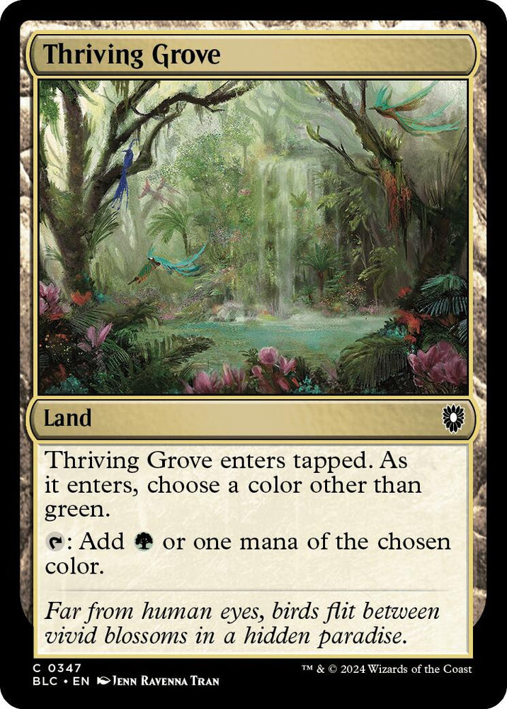Thriving Grove [Bloomburrow Commander] Magic: The Gathering