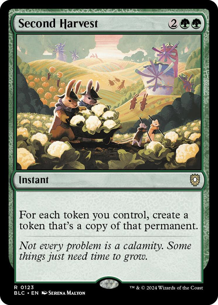 Second Harvest [Bloomburrow Commander] Magic: The Gathering