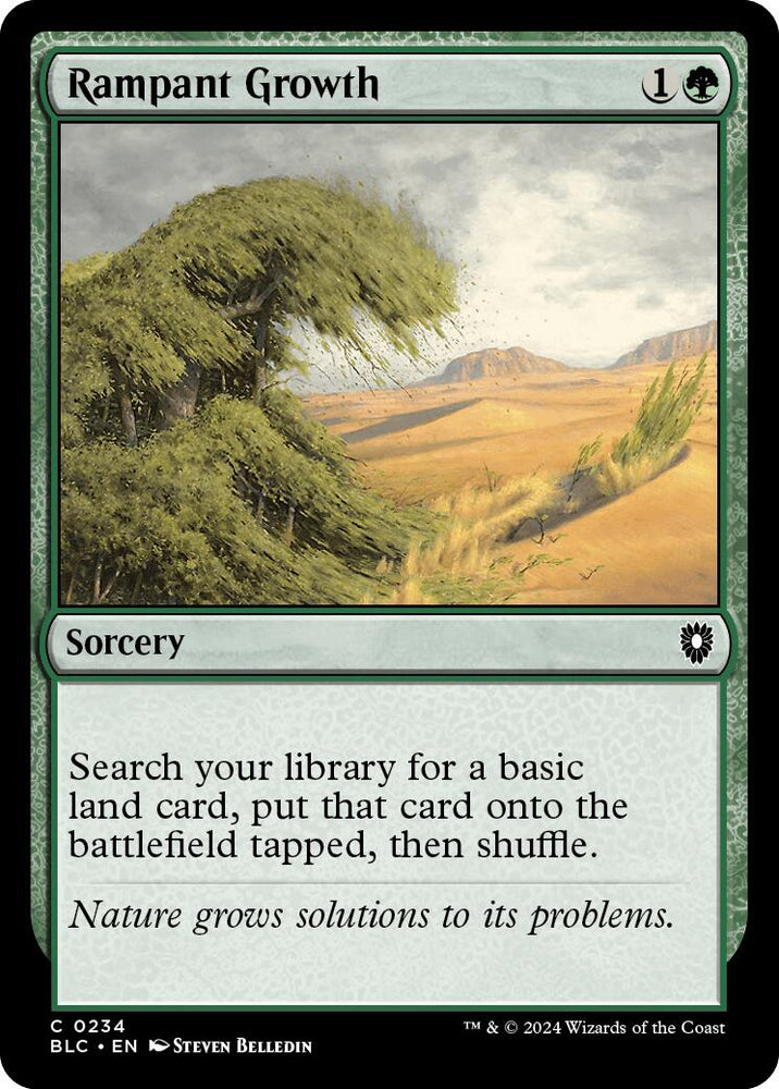 Rampant Growth [Bloomburrow Commander] Magic: The Gathering