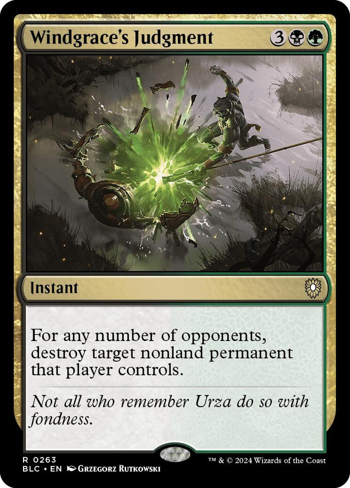 Windgrace's Judgment [Bloomburrow Commander] Magic: The Gathering