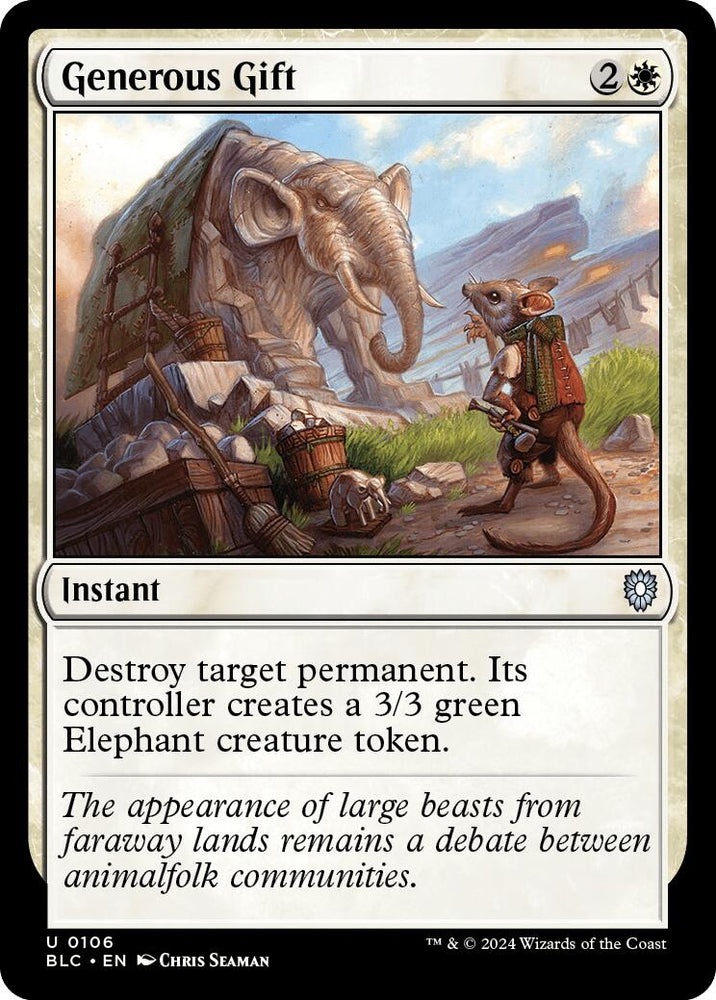 Generous Gift [Bloomburrow Commander] Magic: The Gathering