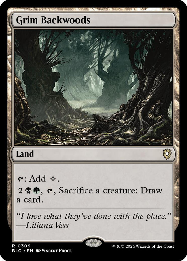 Grim Backwoods [Bloomburrow Commander] Magic: The Gathering