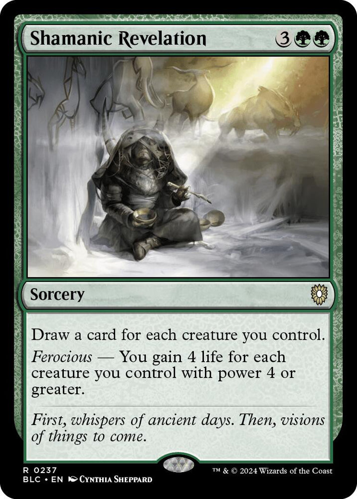 Shamanic Revelation [Bloomburrow Commander] Magic: The Gathering