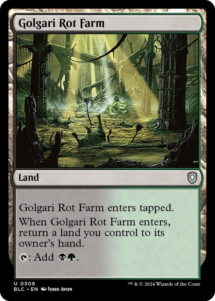 Golgari Rot Farm [Bloomburrow Commander] Magic: The Gathering