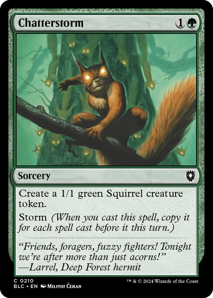 Chatterstorm [Bloomburrow Commander] Magic: The Gathering