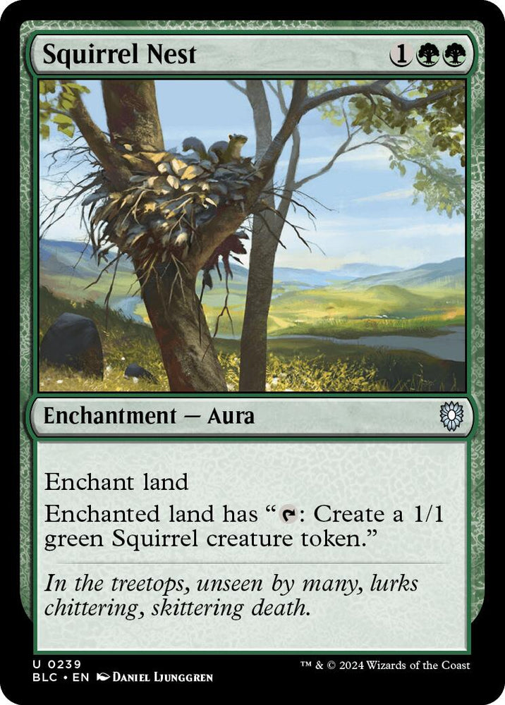 Squirrel Nest [Bloomburrow Commander] Magic: The Gathering