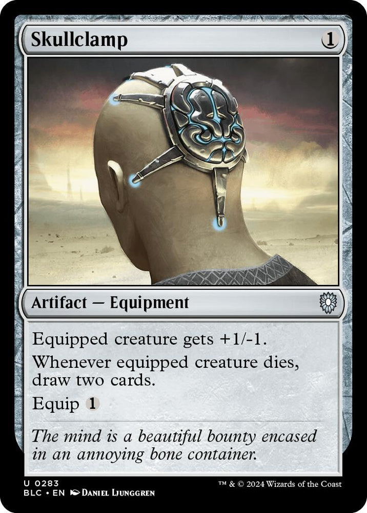 Skullclamp [Bloomburrow Commander] Magic: The Gathering