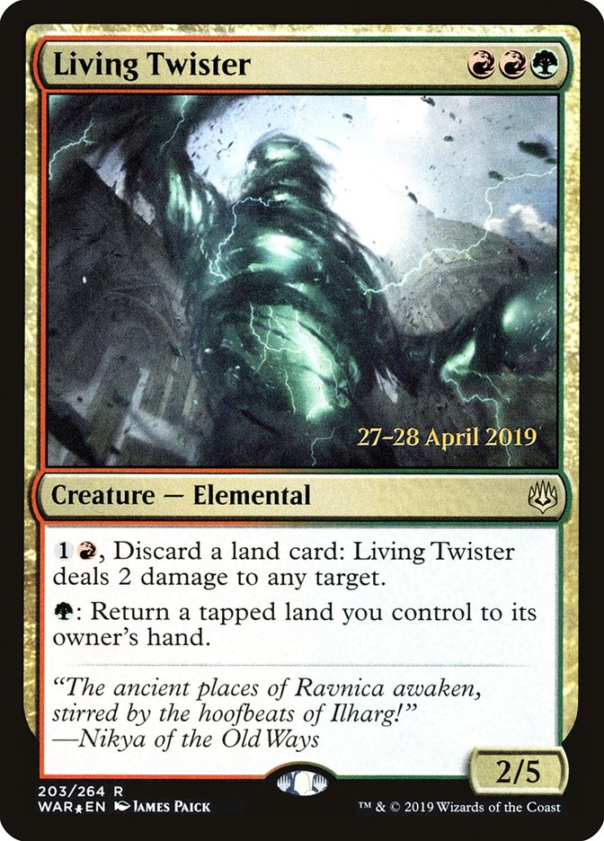 Living Twister [War of the Spark Prerelease Promos] Magic: The Gathering