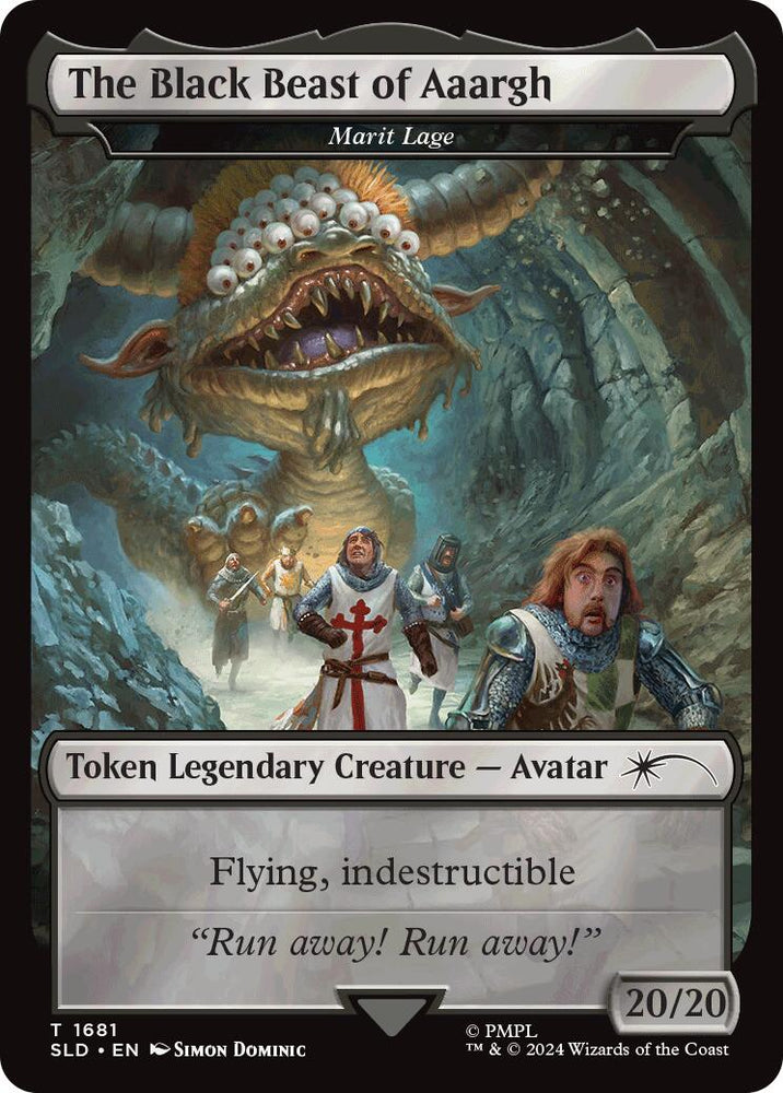 The Black Beast of Aaargh - Marit Lage Token [Secret Lair Drop Series] Magic: The Gathering