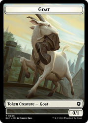 Goat // Wolf (032) Double-Sided Token [Bloomburrow Commander Tokens] Magic: The Gathering