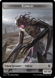 Eldrazi // Clue Double-Sided Token [Bloomburrow Commander Tokens] Magic: The Gathering