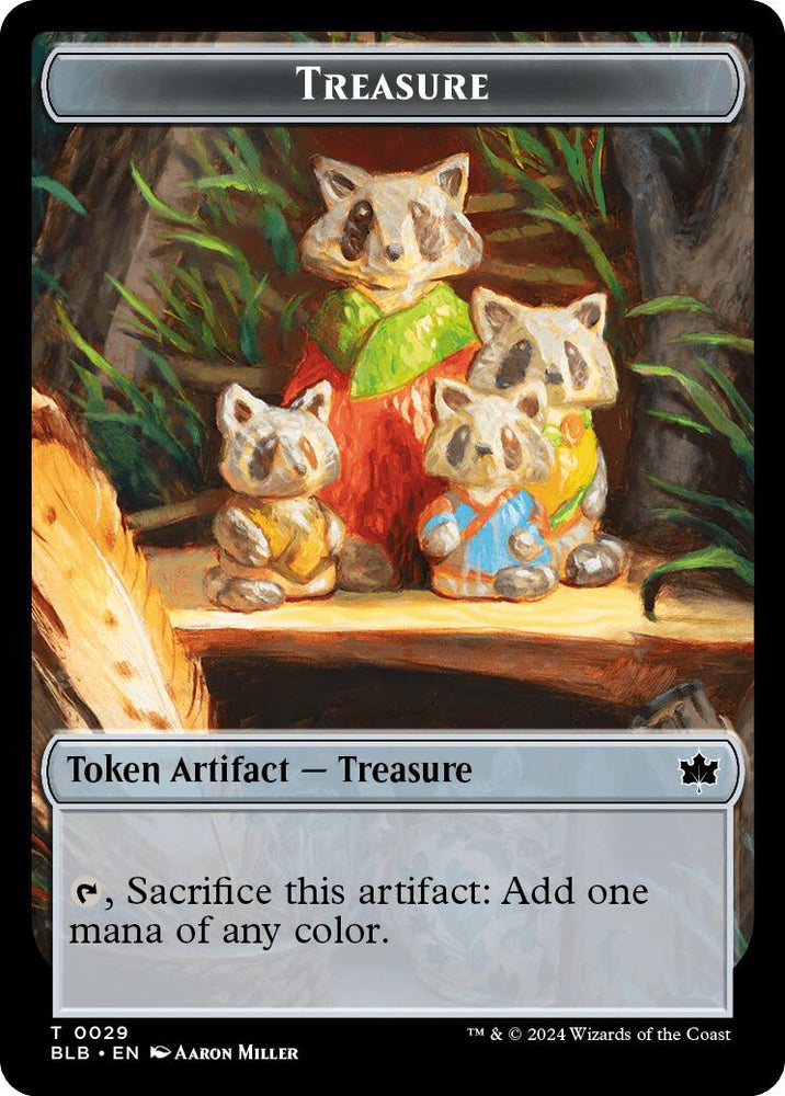 Prosperous Bandit // Treasure Double-Sided Token [Bloomburrow Commander Tokens] Magic: The Gathering