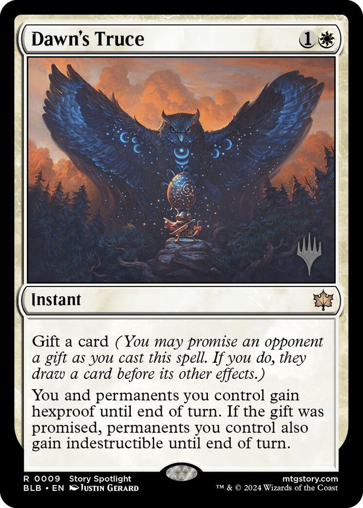Dawn's Truce (Promo Pack) [Bloomburrow Promos] Magic: The Gathering