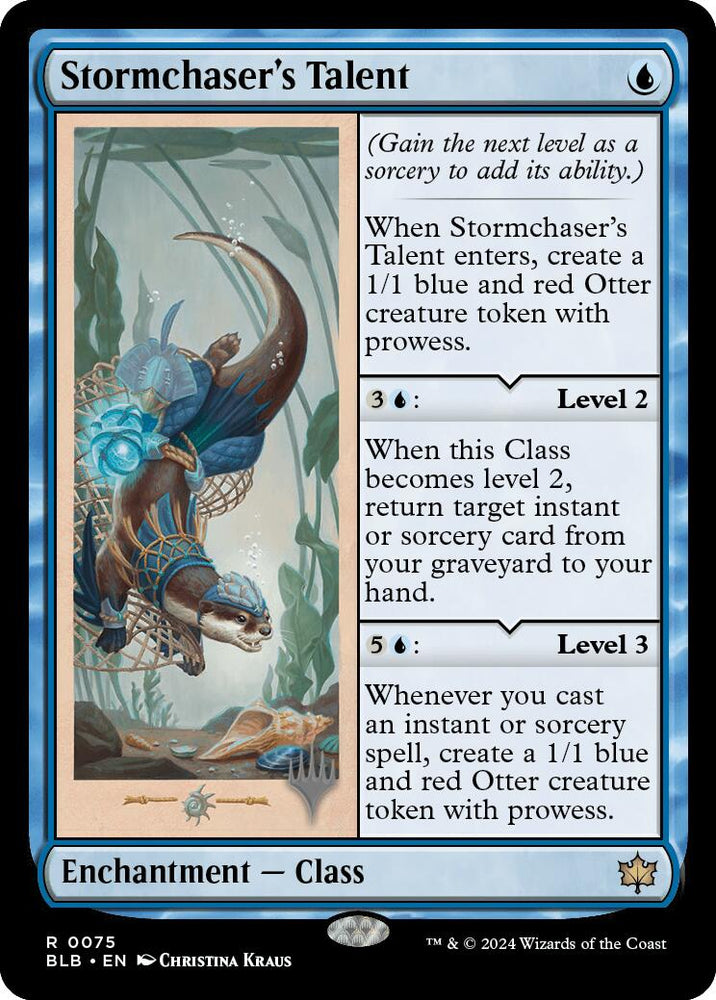 Stormchaser's Talent (Promo Pack) [Bloomburrow Promos] Magic: The Gathering