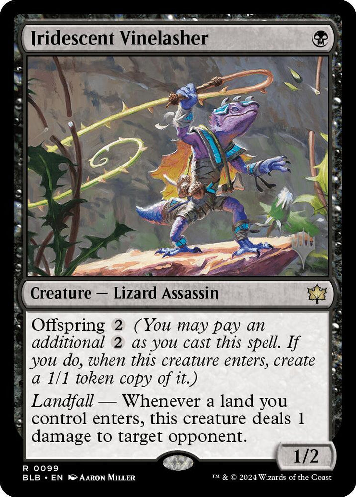Iridescent Vinelasher (Promo Pack) [Bloomburrow Promos] Magic: The Gathering