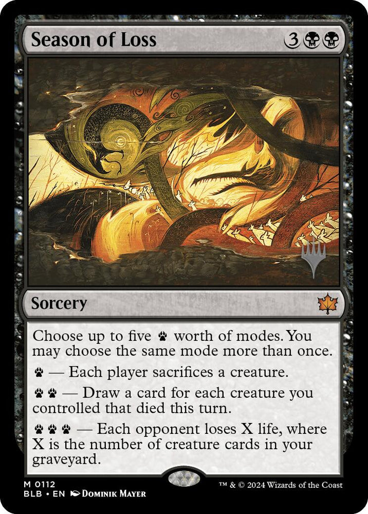 Season of Loss (Promo Pack) [Bloomburrow Promos] Magic: The Gathering