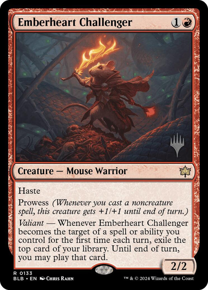 Emberheart Challenger (Promo Pack) [Bloomburrow Promos] Magic: The Gathering