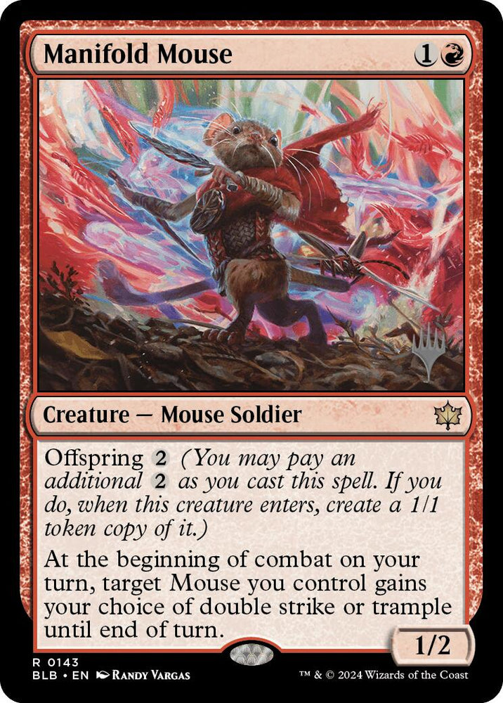 Manifold Mouse (Promo Pack) [Bloomburrow Promos] Magic: The Gathering