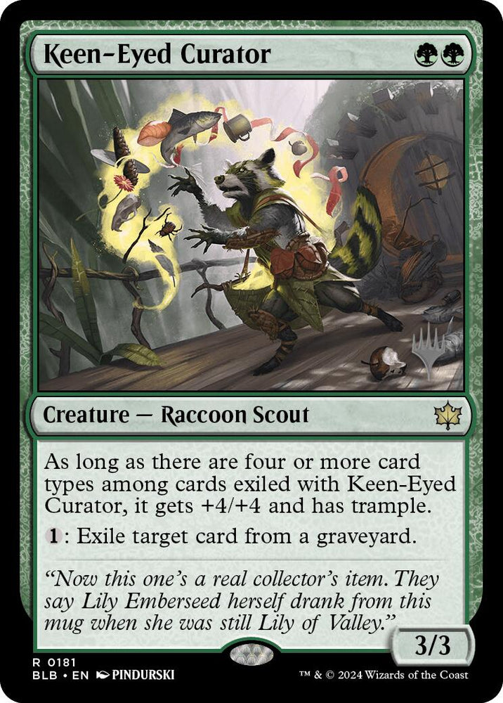 Keen-Eyed Curator (Promo Pack) [Bloomburrow Promos] Magic: The Gathering
