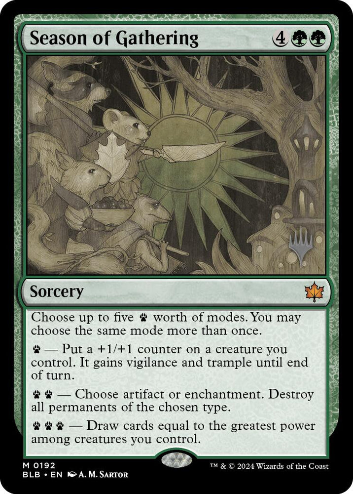 Season of Gathering (Promo Pack) [Bloomburrow Promos] Magic: The Gathering