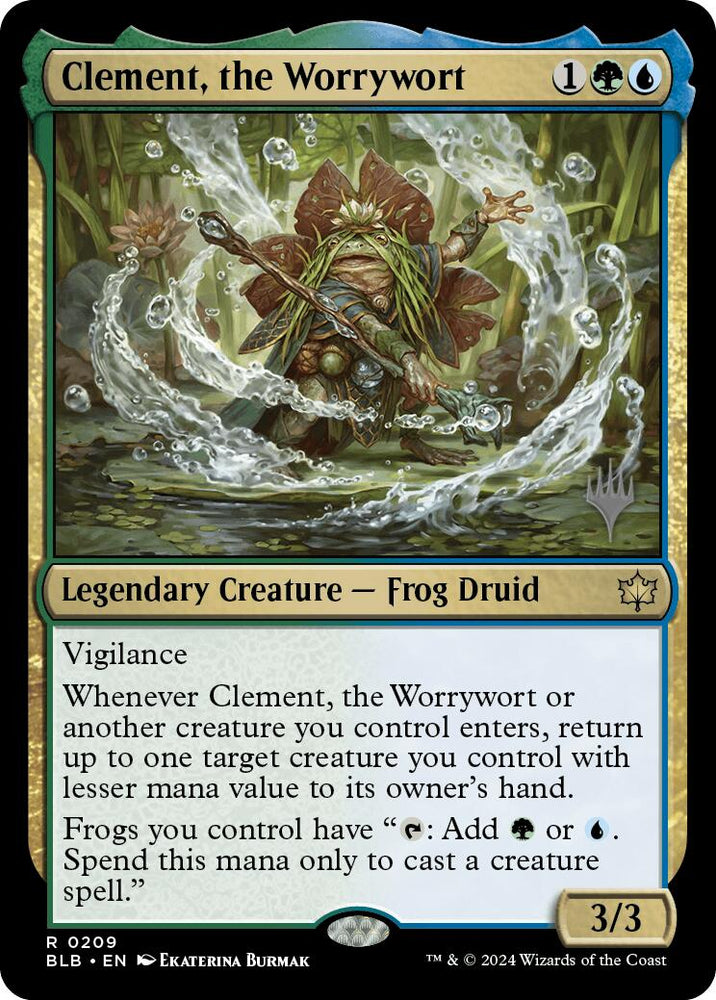 Clement, the Worrywort (Promo Pack) [Bloomburrow Promos] Magic: The Gathering