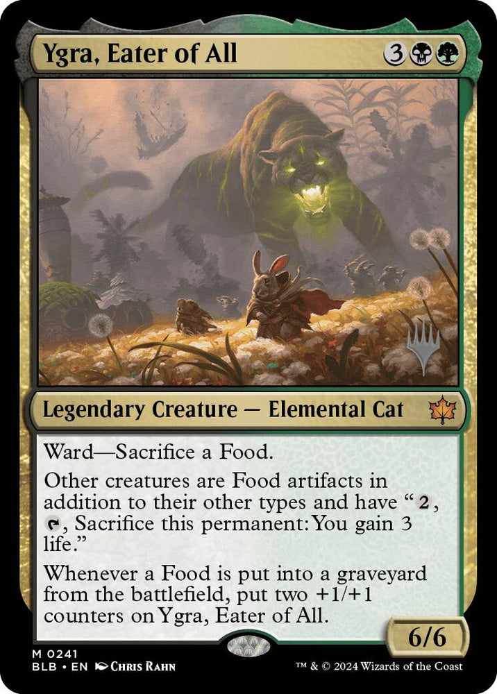 Ygra, Eater of All (Promo Pack) [Bloomburrow Promos] Magic: The Gathering