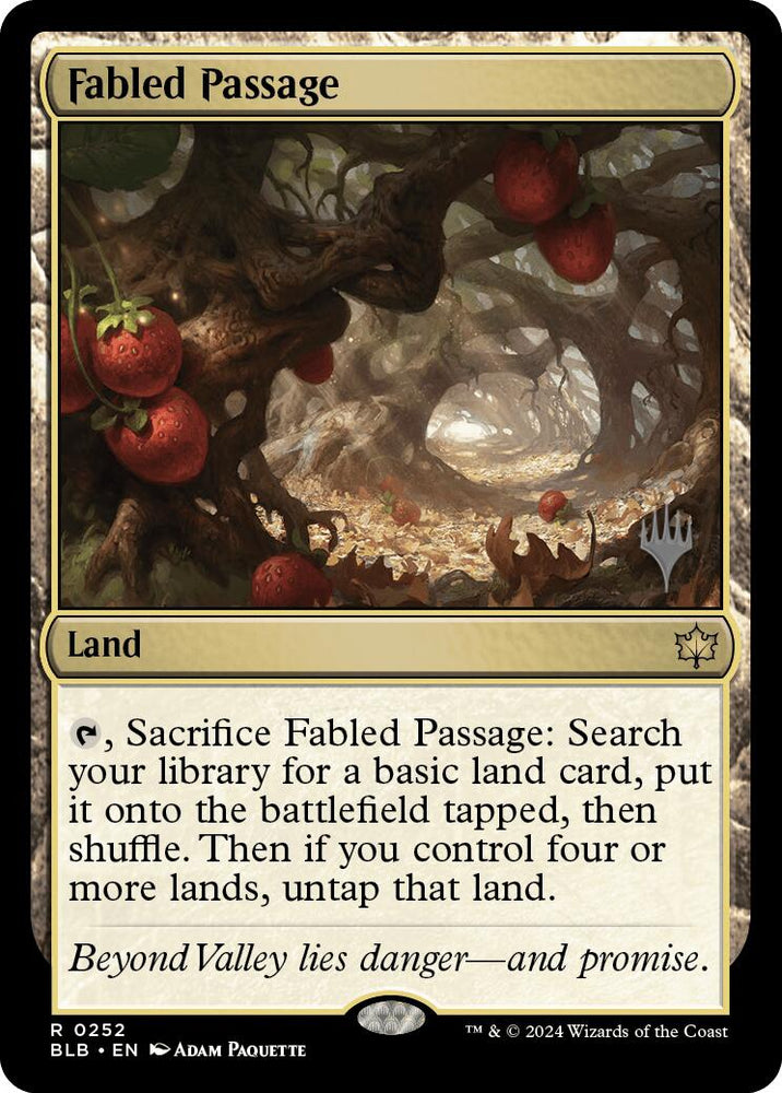 Fabled Passage (Promo Pack) [Bloomburrow Promos] Magic: The Gathering