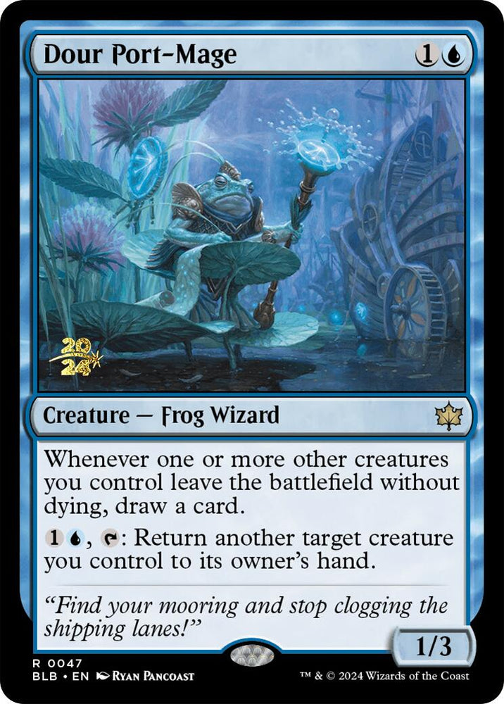 Dour Port-Mage [Bloomburrow Prerelease Promos] Magic: The Gathering