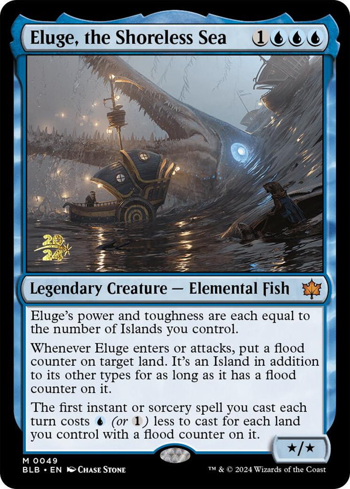 Eluge, the Shoreless Sea [Bloomburrow Prerelease Promos] Magic: The Gathering