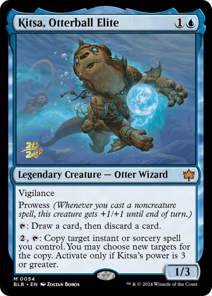 Kitsa, Otterball Elite [Bloomburrow Prerelease Promos] Magic: The Gathering