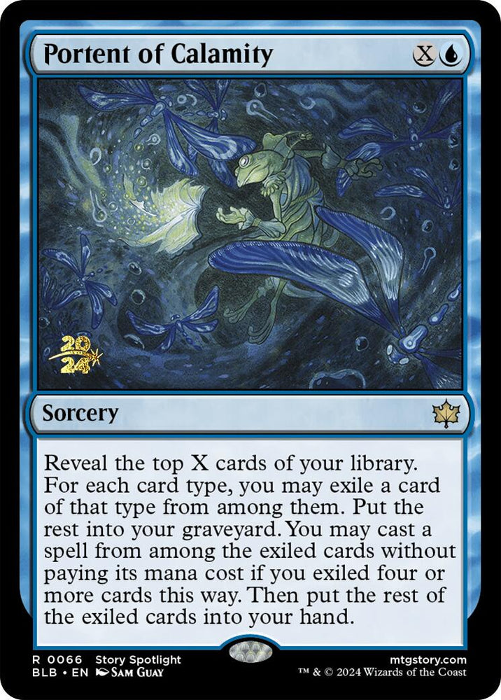 Portent of Calamity [Bloomburrow Prerelease Promos] Magic: The Gathering