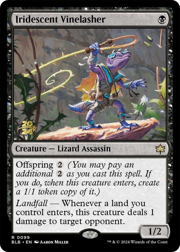 Iridescent Vinelasher [Bloomburrow Prerelease Promos] Magic: The Gathering