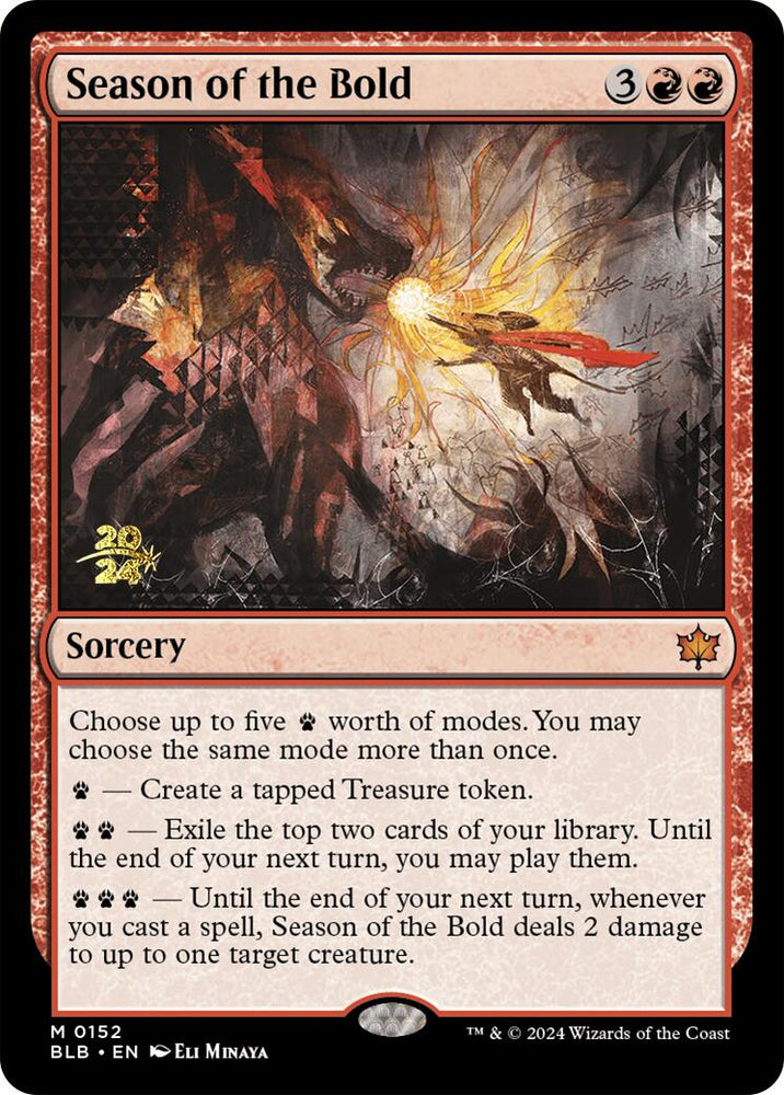 Season of the Bold [Bloomburrow Prerelease Promos] Magic: The Gathering