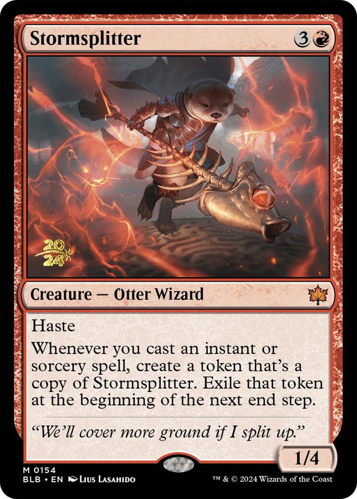 Stormsplitter [Bloomburrow Prerelease Promos] Magic: The Gathering
