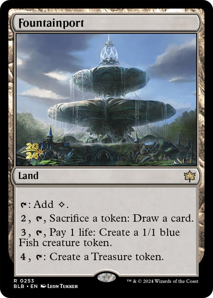 Fountainport [Bloomburrow Prerelease Promos] Magic: The Gathering