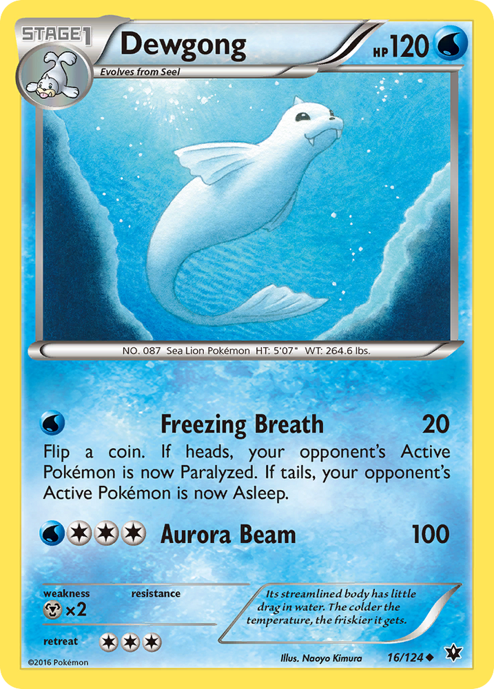 Dewgong (16/124) [XY: Fates Collide] Pokémon