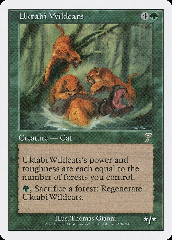 Uktabi Wildcats [Seventh Edition] Magic: The Gathering