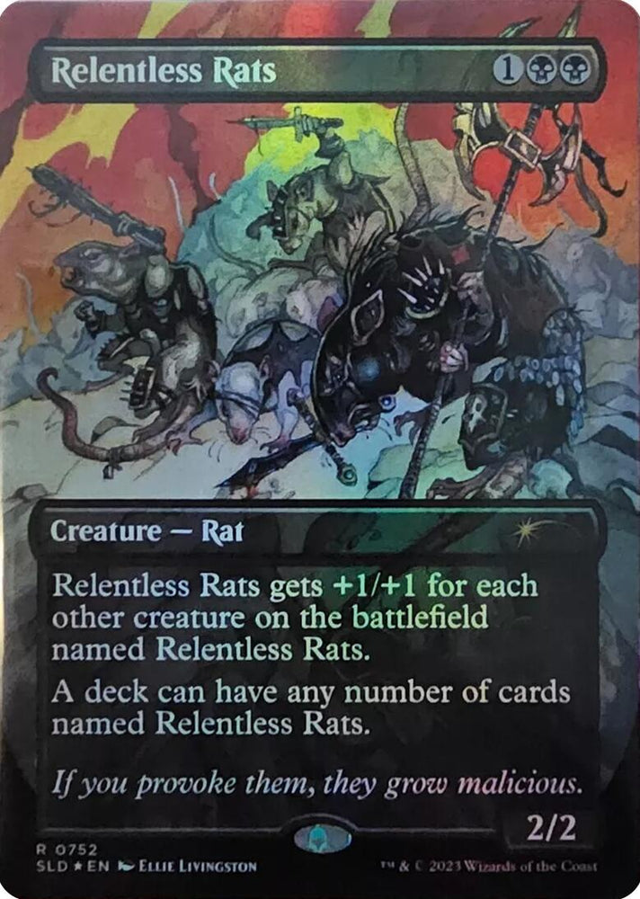 Relentless Rats (752) [Secret Lair Drop Series] Magic: The Gathering