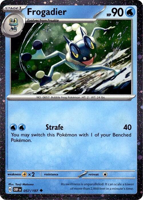 Frogadier (057/197) (Cosmos Holo) [Scarlet & Violet: Obsidian Flames] Pokémon