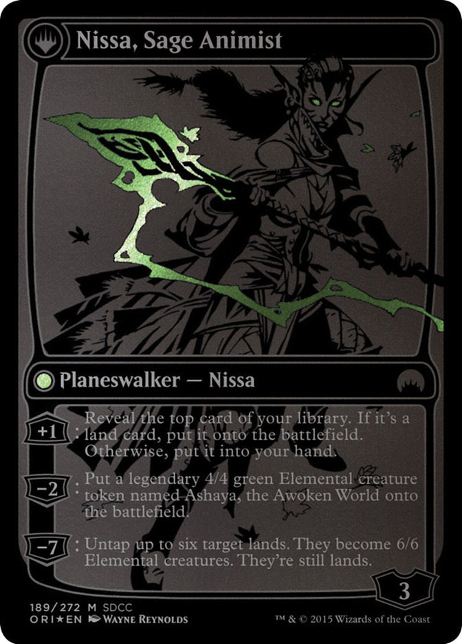 Nissa, Vastwood Seer // Nissa, Sage Animist [San Diego Comic-Con 2015] Magic: The Gathering