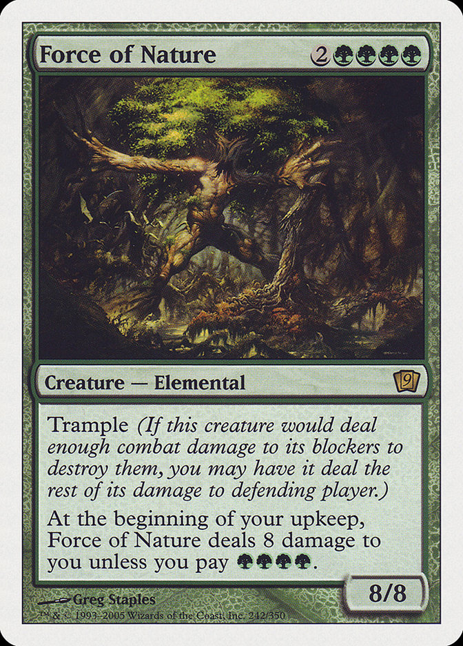 Force of Nature (9th Edition) [Oversize Cards] Magic: The Gathering