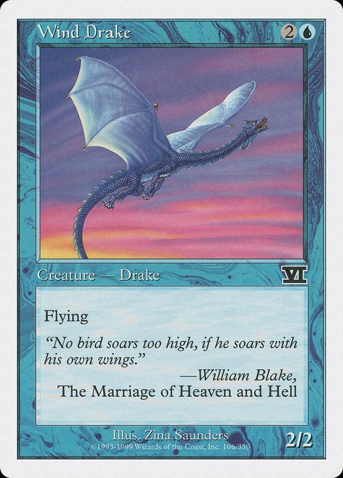 Wind Drake [Classic Sixth Edition] Magic: The Gathering