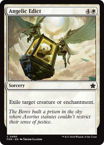 Angelic Edict [Foundations] Magic: The Gathering