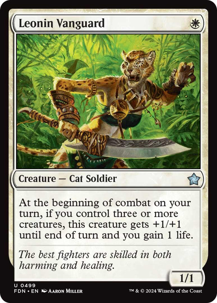 Leonin Vanguard [Foundations] Magic: The Gathering
