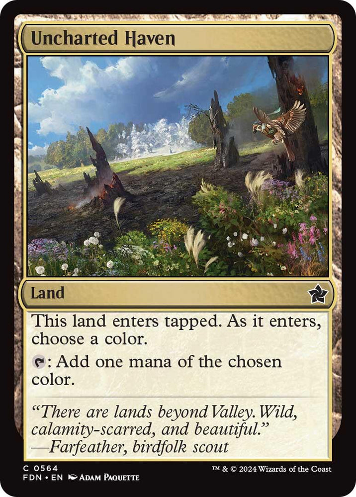 Uncharted Haven [Foundations] Magic: The Gathering