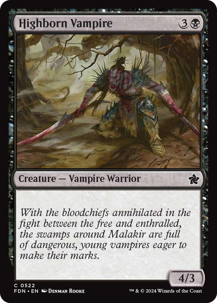Highborn Vampire [Foundations] Magic: The Gathering