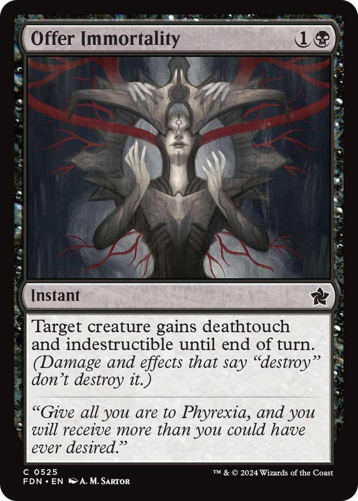 Offer Immortality [Foundations] Magic: The Gathering