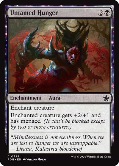 Untamed Hunger [Foundations] Magic: The Gathering